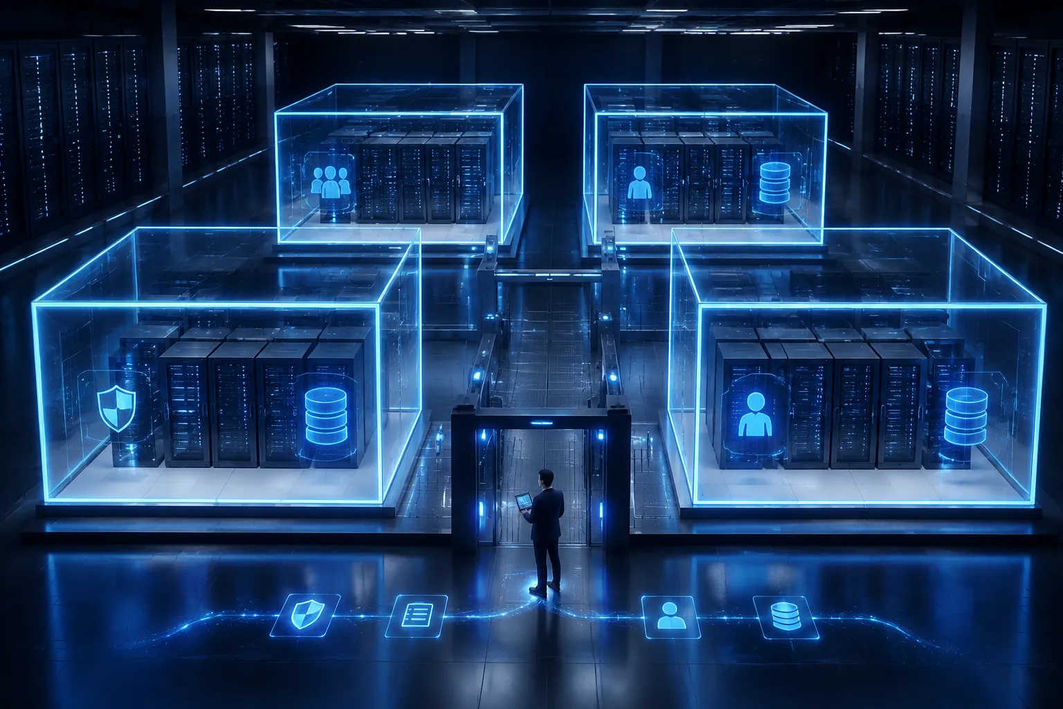 企业资料审核与访问边界说明;应用概念示意,非客户实景